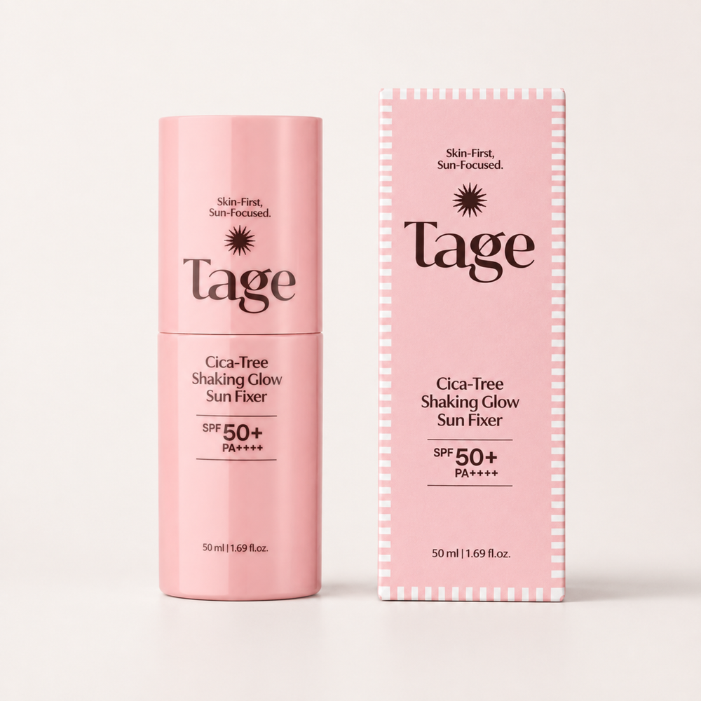 Tage Cica-Tree Shaking Glow Sun Fixer SPF50+ PA++++ — Fijador Solar Bifásico